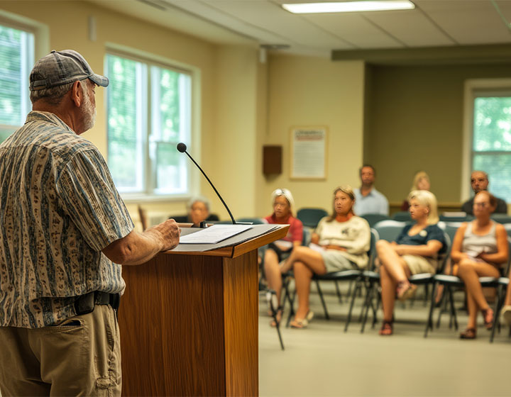 town hall meeting