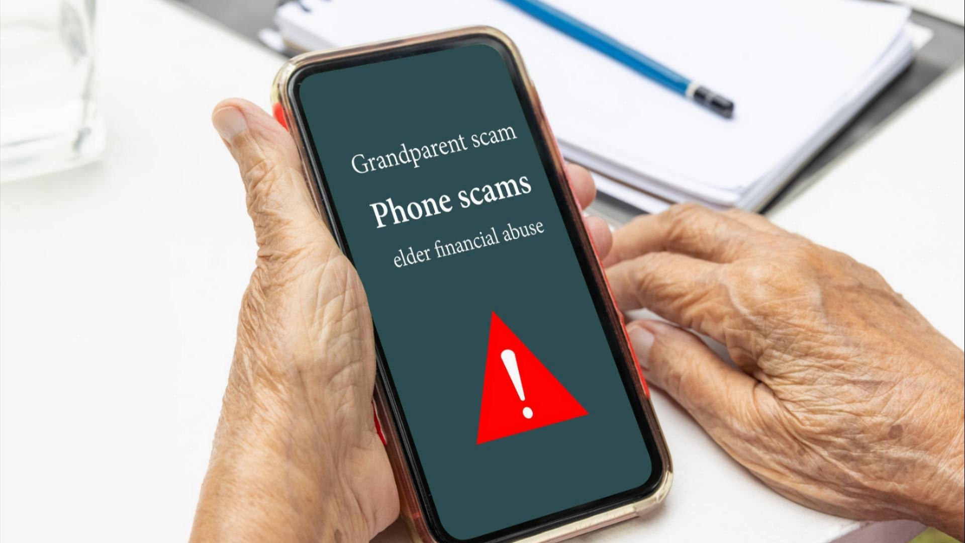 phone scam graphic