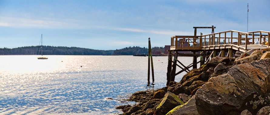 Wiscasset dock view