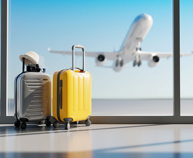 Plane and luggage