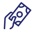 Pay with cash icon